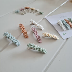 Bloemetjes, alligator clip