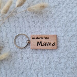 Sleutelhanger ''de allerliefste Mama''