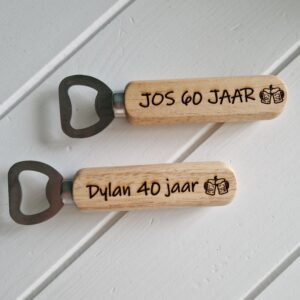 Flesopener ''eigen tekst''