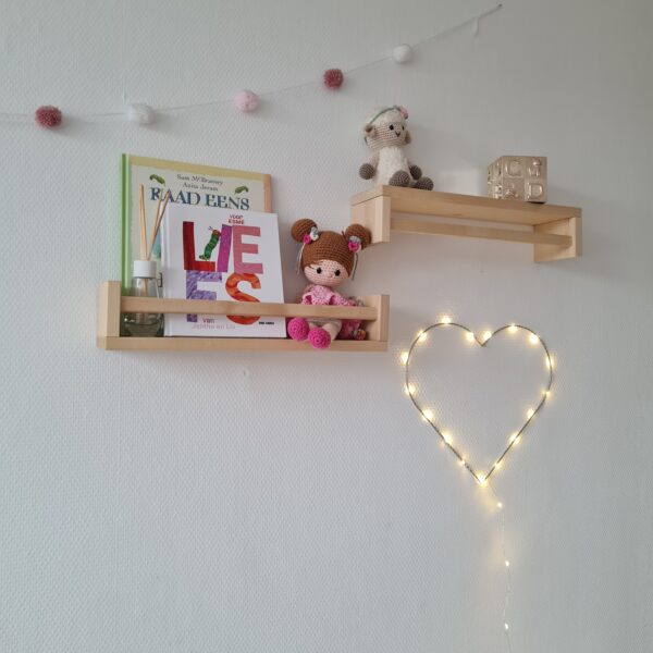 Hartjes lamp zilver - Afbeelding 4